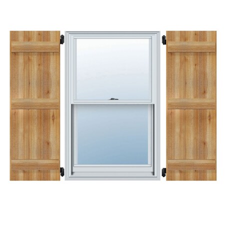 Joined Board-n-Batten Shutters, Rough Sawn Western Red Cedar, 10 3/4W X 63H